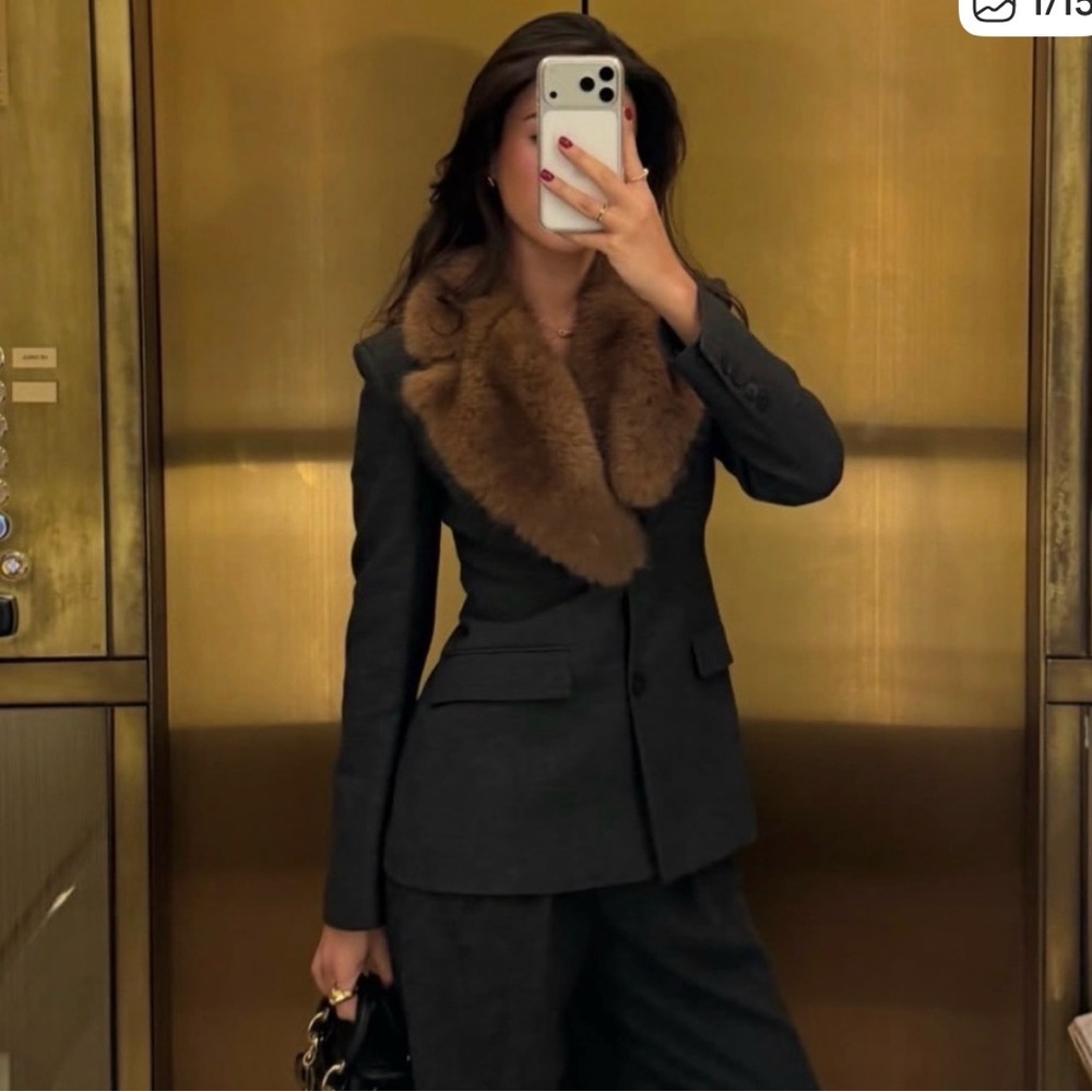 FUR BLAZER - NWT